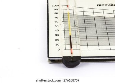 Hematocrit Reader And Capillary Tube In Hematology Laboratory.