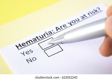 Hematuria: Are You At Risk? Yes.