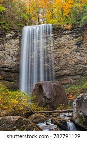 Hemlock Falls At Cloudland Canyon State Park In Rising Fawn Georgia During The Autumn Season