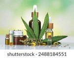 Hemp products. cannabis and hemp oil. hemp products