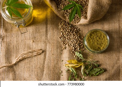 Hemp Products And Leaf