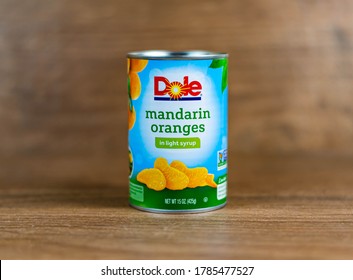 
Henderson, NV/USA - 07/28/2020:
Can Of Dole Mandarin Oranges. Dole Food Company, Inc. Is An American Agricultural Multinational Corporation Headquartered In Westlake Village, California.