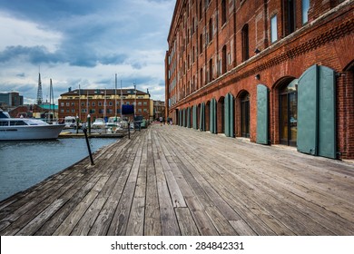 Henderson's Wharf, along the waterfront in Fells Point, Baltimore, Maryland