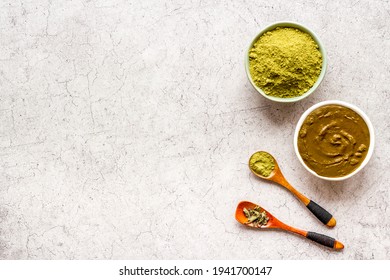 Henna Powder And Henna Paste For Herbal Natural Hair Dye