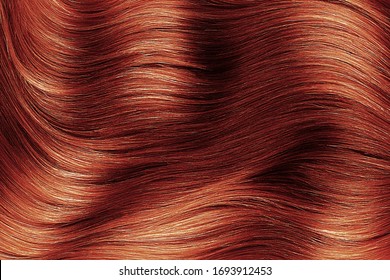 Henna Shiny Hair Abstract Background Texture