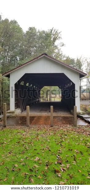 Henninger Farm Covered Bridge Over Wiconisco Stock Photo Edit Now