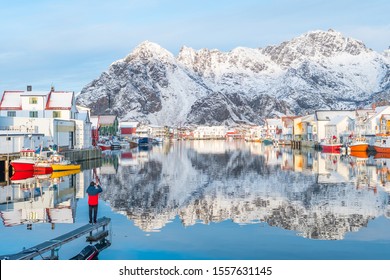 Henningsvaer Norway 30th October 2019 Beautiful Stock Photo Edit Now 1557631145