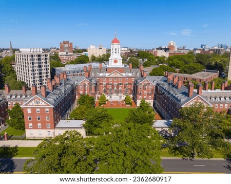 Henry Dunster House of Harvard University aerial view at 945 Memorial Drive on the bank of Charles River in city of Cambridge, Massachusetts MA, USA. 