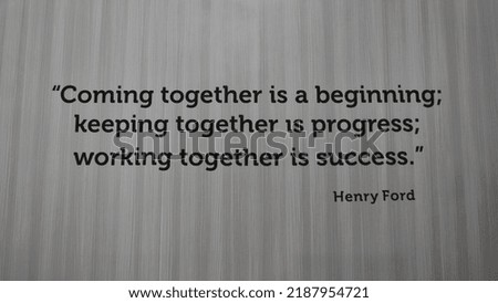 Henry Ford Quote - 
