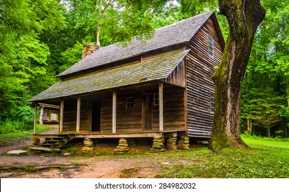 The Henry Whitehead Cabin, At Cade's Cove, Great Smoky Mountains National Park, Tennessee.