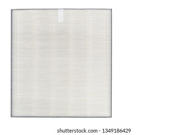 HEPA air purifier replacement filter, isolated on white background. HEPA or High efficiency particulate air is a type of air filter that remove 99.95% of particles that have a size greater than 0.3 µm