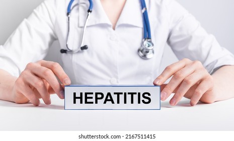 Hepatitis Word, Liver Disease Concept. High Quality Photo