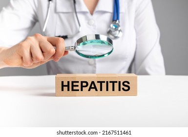 Hepatitis Word, Liver Disease Concept. High Quality Photo