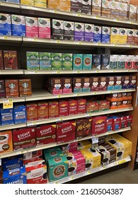 Hephzibah, Ga USA - 04 30 22: IGA Retail Grocery Store K Cup Coffee Section