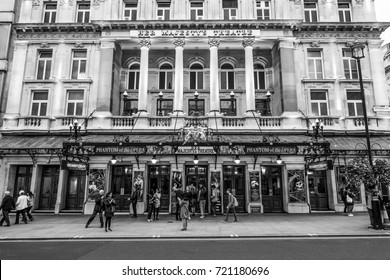 Her Majestys Theatre In London - The Phantom Of The Opera - LONDON / ENGLAND - SEPTEMBER 19, 2016