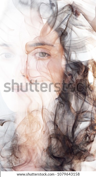 Her Wavy Hair Seamlessly Dissolves Into Stock Photo Edit Now