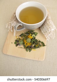 Herbal Tea With Marigold And Cornflower