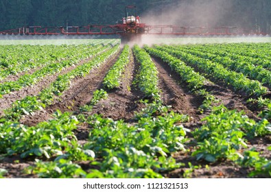 Herbicide Application With Tractor