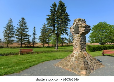 Herbin Cross Was Elected In 1917 In Grand-Pré National Historic Site, Wolfville, Nova Scotia NS, Canada. Now This Site Is A UNESCO World Heritage Site.