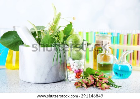 Similar – Image, Stock Photo Green cosmetics bottle with flowers and spa accessories