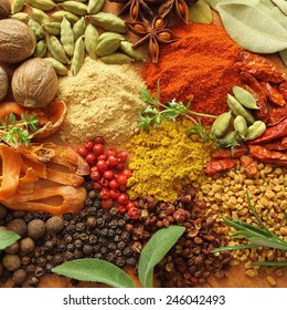 Herbs Spices Selection Aromatic Ingredients Natural Stock Photo (Edit ...