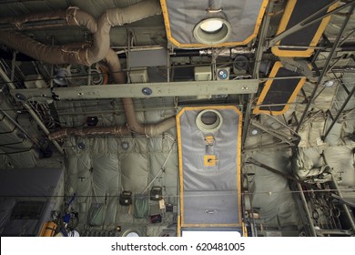 Hercules C-130 Military Transport Plane Interior