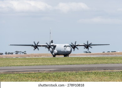 Hercules C130 Military Transport Taxiing