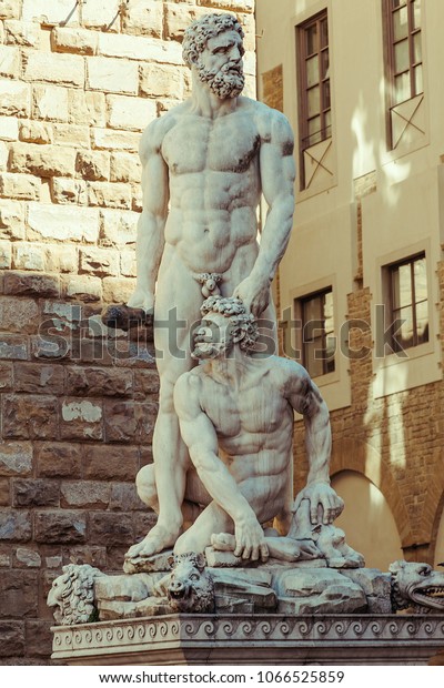 Hercules Cacus Florence Italy Stock Photo Edit Now