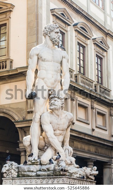 Hercules Cacus Piazza Della Signoria Florence Stock Photo Edit Now