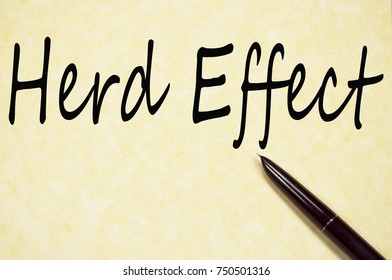herd effect title write on paper 