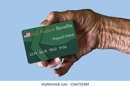 Here Mock Prepaid Government Benefits Debit Stock Photo 1266723184