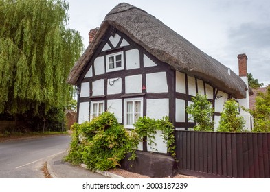 Herefordshire, England, Uk 5 july 2021: old timber frame house in countryside