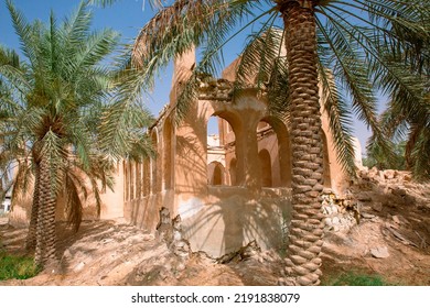 Heritage Architectural Depiction Of Al-Fakhriya Palace In The Kingdom Of Saudi Arabia In Al-Ahsa Governorate, Which Was Inhabited In The Past By Prince Abdullah Bin Jalawi Al Saud