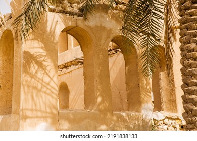 Heritage Architectural Depiction Of Al-Fakhriya Palace In The Kingdom Of Saudi Arabia In Al-Ahsa Governorate, Which Was Inhabited In The Past By Prince Abdullah Bin Jalawi Al Saud