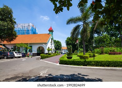 The heritage Darmo hospital (Rumah Sakit Darmo) at Tegalsari, Surabaya, Indonesia. Taken on November 26, 2016.