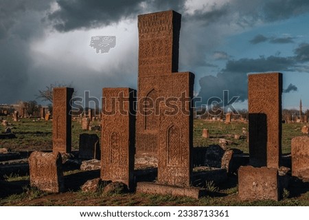 the heritage of seljuk architecture ruins view in Van Türkiye 