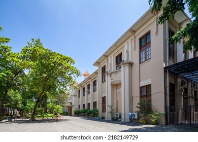 The Heritage ST Louis High School Building At Polisi Istimewa (was DR Soetomo) Road In Keputran Surabaya East Java Indonesia. Captured In November 26th, 2016.