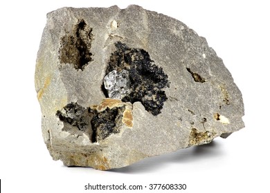 herkimer diamond nestled in bedrock