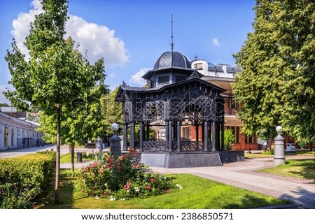 Hermitage Garden, Novaya Opera and openwork gazebo, Moscow
