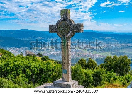 Hermitage at Santa Trega mountain near A Guarda, Spain.