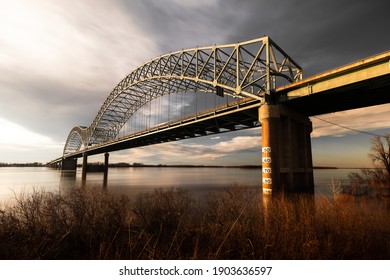 Hernando De Soto Bridge In Late Afternoon 