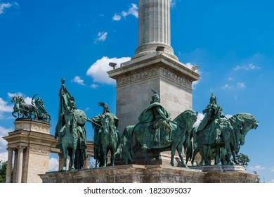 Heroes' Square In Budapest, Hungary