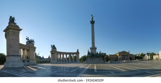 Heroes' Square In Budapest, Hungary

