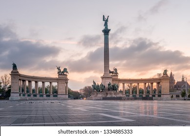 Heroes' Square - Budapest Hungary - Sunrise