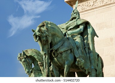 Heroes' Square, Hosok Tere, Budapest. Hungary.