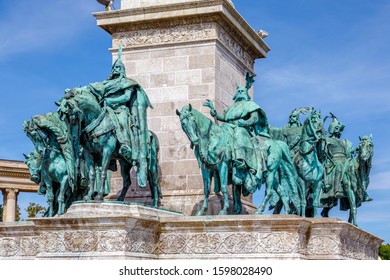 Heroes Square Millenium Memorial Horseman Memorial Stock Photo ...