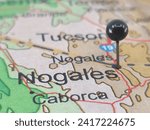 Heroica Nogales, Sonora marked by a black map tack. The City of Nogales is located in the Mexican state of Sonora, Mexico.