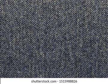 Herringbone Tweed, Grey And Beige Wool Background Texture. Expensive Men's Suit Fabric. Virgin Wool Extra-fine. High Resolution