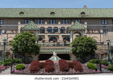 Hershey, Pennsylvania- May 30, 2022: The Hotel Hershey Is A Luxury Resort And Is The Official Hotel Of Herseypark