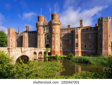Herstmonceux castle near Hailsham in east Sussex south east England - Shutterstock ID 2202467201